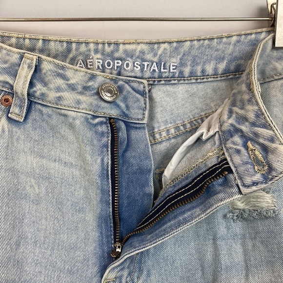 Aeropostale • high rise, wide leg destroyed denim jeans - Picture 7 of 14